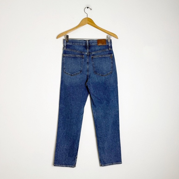 Madewell Women’s Classic Straight Jean Coldbrook Wash High Rise Size 26 - Picture 2 of 10
